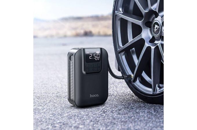 Компрессор автомобильный HOCO S53 Breeze portable smart air pump (универсальный)