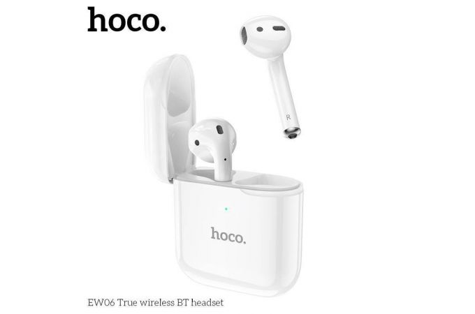 Наушники вакуумные беспроводные HOCO EW06 True wireless BT headset Bluetooth (белый)