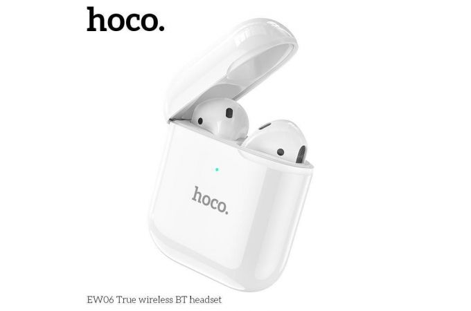 Наушники вакуумные беспроводные HOCO EW06 True wireless BT headset Bluetooth (белый)