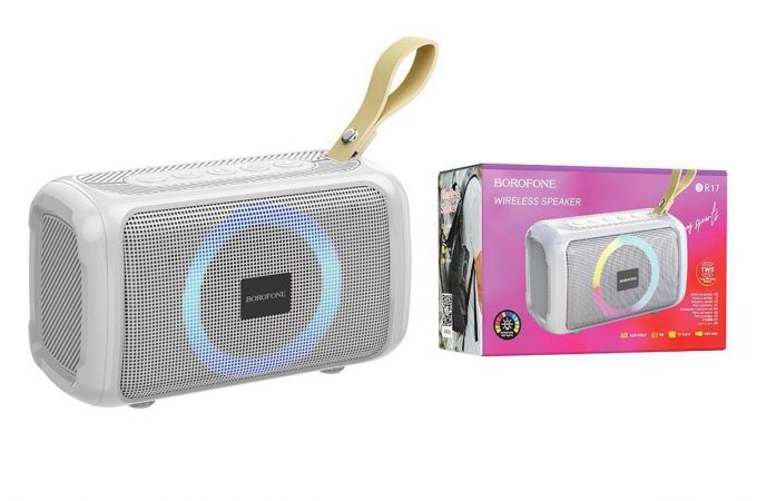 Портативная беспроводная колонка BOROFONE BR17 Cool Sports BT speaker (серый)