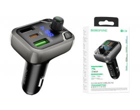 FM-Модулятор BOROFONE BC38 Flash Energy PD20W+QC3.0 car BT FM transmitter