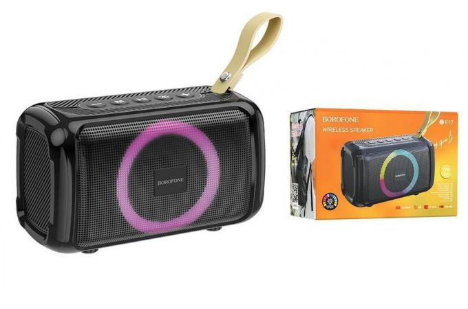 Портативная беспроводная колонка BOROFONE BR17 Cool Sports BT speaker (черный)