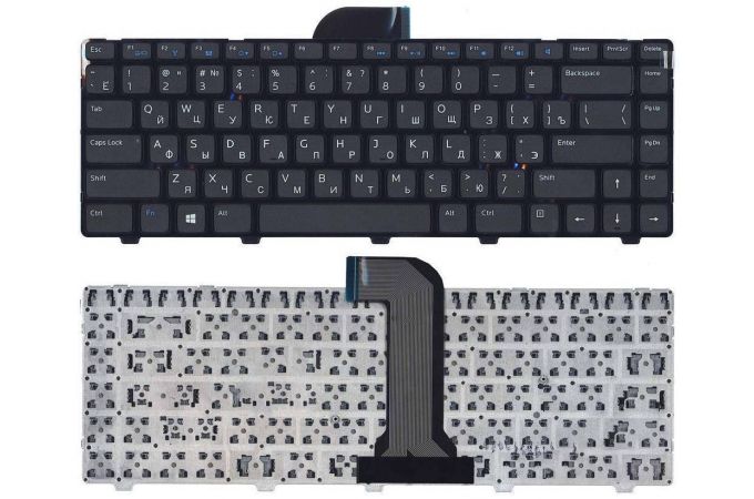 Клавиатура для ноутбука Dell Inspiron 14 3421 14R 5421 черная с рамкой