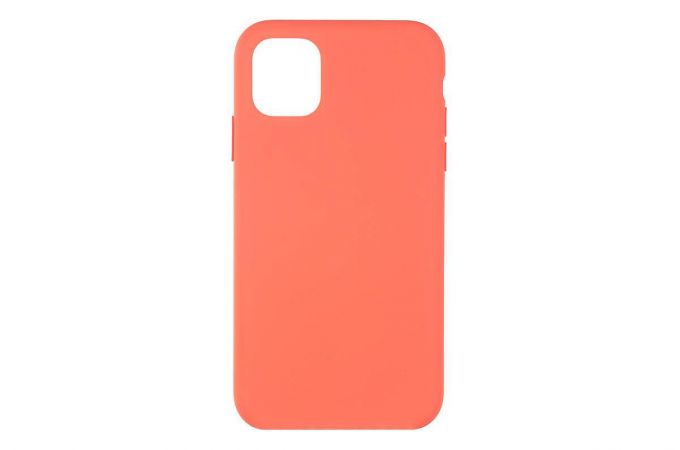 Чехол для iPhone 14 (6,1) Silicone Case Soft Touch (оранжево-розовый)