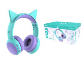 Наушники мониторные беспроводные Perfeo BT детские KIDS PF_B4861 Bluetooth (голубой)