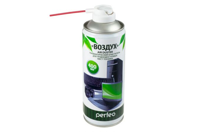 Сжатый воздух для чистки техники Perfeo Air Duster, 400мл PF-A400