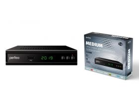 ТВ приставка Perfeo DVB-T2/C "MEDIUM" для цифр.TV, Wi-Fi, IPTV, HDMI, 2 USB PF_A4487