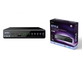 ТВ приставка Perfeo DVB-T2/C "STYLE" для цифр.TV, Wi-Fi, IPTV, HDMI, 2 USB PF_A4414