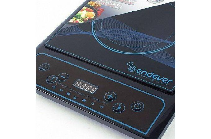Плитка электрическая ENDEVER Skyline IP-26 черно-синий 2000Вт, индук., таймер, 7 пр.,нагрузка до15кг