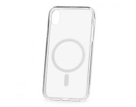 Чехол для iPhone XR с силиконовым бампером MagSafe (прозрачный)