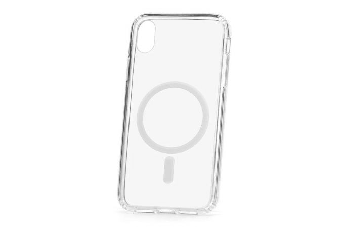 Чехол для iPhone XR с силиконовым бампером MagSafe (прозрачный)