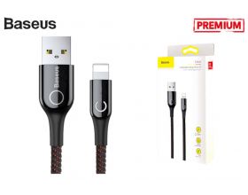 Кабель USB - Lightning BASEUS C-shaped Light, 2.4А, интеллектуальный (черный) 1м