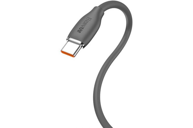 Кабель USB - USB Type-C BASEUS Jelly Liquid Silica Gel 5A, 100W, 2 м, черный