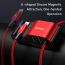 Кабель USB - Lightning + Dual USB BASEUS Special Data Cable for Backseat 3A (красный)