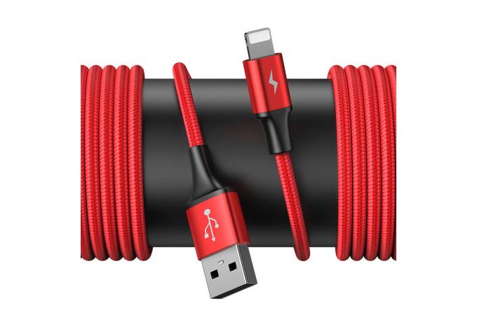 Кабель USB - Lightning + Dual USB BASEUS Special Data Cable for Backseat 3A (красный)