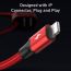 Кабель USB - Lightning + Dual USB BASEUS Special Data Cable for Backseat 3A (красный)