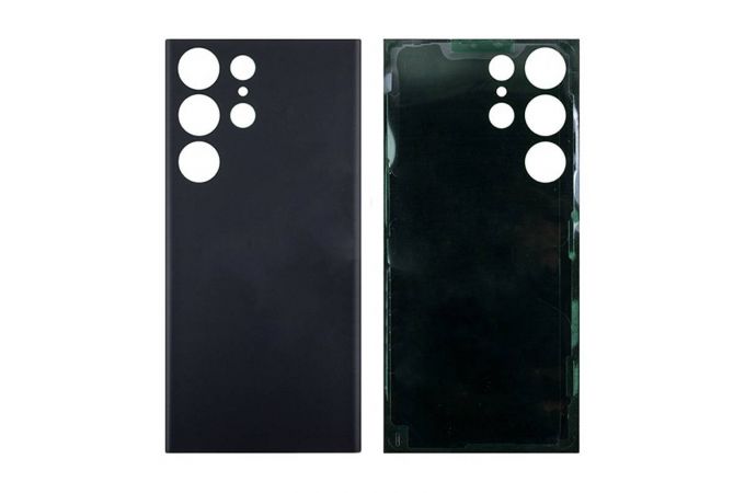Задняя крышка для Samsung S918B Galaxy S23 Ultra (черный) HQ