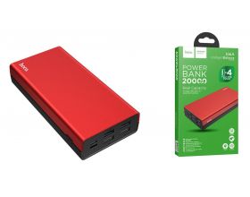 Универсальный дополнительный аккумулятор Power Bank HOCO J66A (20000 mAh) (красный)