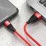 Кабель USB - Lightning HOCO X57, 2,4A (красный) 1м (в оплетке)
