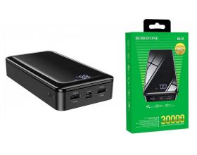 Универсальный дополнительный аккумулятор Power Bank BOROFONE BJ8 (30000 mAh) (черный)