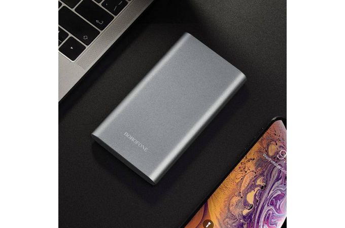 Универсальный дополнительный аккумулятор Power Bank BOROFONE BT19 (10000 mAh) (серый)
