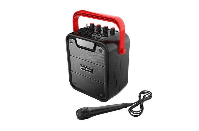 Портативная беспроводная колонка BOROFONE BP7 Cool karaoke BT speaker (черный)