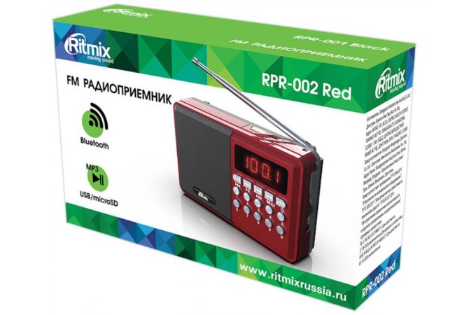 Радиоприемник Ritmix RPR-002 red