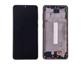 Дисплей для Samsung A336B Galaxy A33 5G Black в сборе с тачскрином + рамка (черный) OLED