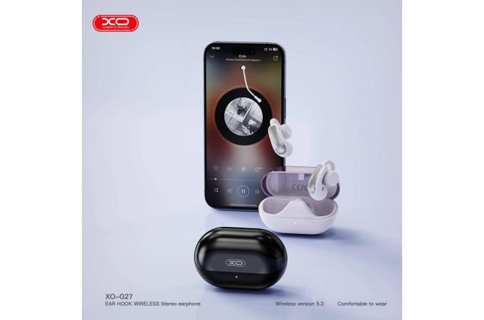 Наушники вакуумные беспроводные XO G27 Yanke Clip On Ear Long Range Black