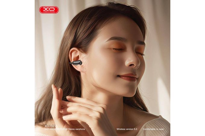 Наушники вакуумные беспроводные XO G27 Yanke Clip On Ear Long Range Black