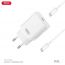 Сетевое зарядное устройство USB-C + кабель Lightning - Type-C XO L126 USB-C PD20W Fast Charger