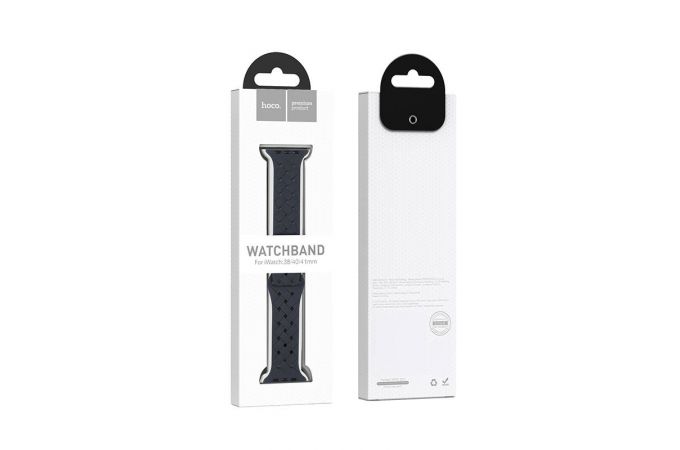 Ремешок для Apple Watch HOCO WA16 Flexible series bamboo pattern solid color silicone strap (42/44/45/49 мм) малиновая вишня