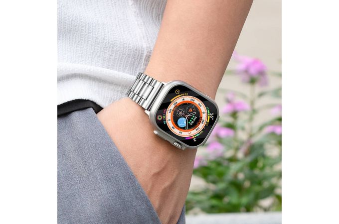 Ремешок для Apple Watch HOCO WA32 Grand series five-bead steel strap (42/44/45/49 мм) черный
