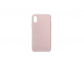 Чехол для iPhone XS Max тонкий (бледно-розовый)