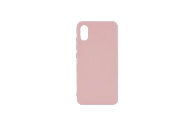 Чехол для iPhone X тонкий (бледно-розовый)