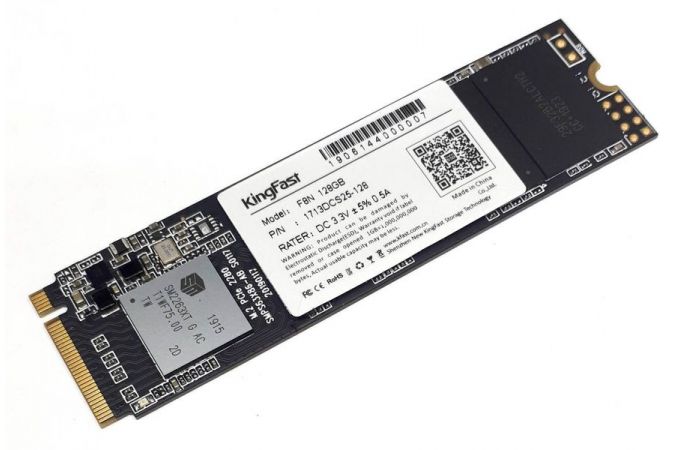 Твердотельный накопитель SSD Kingfast F8N NVME 128Gb-1876/652Mb/s M.2 PCIe 2280 (KF2321DCS25BF-128)