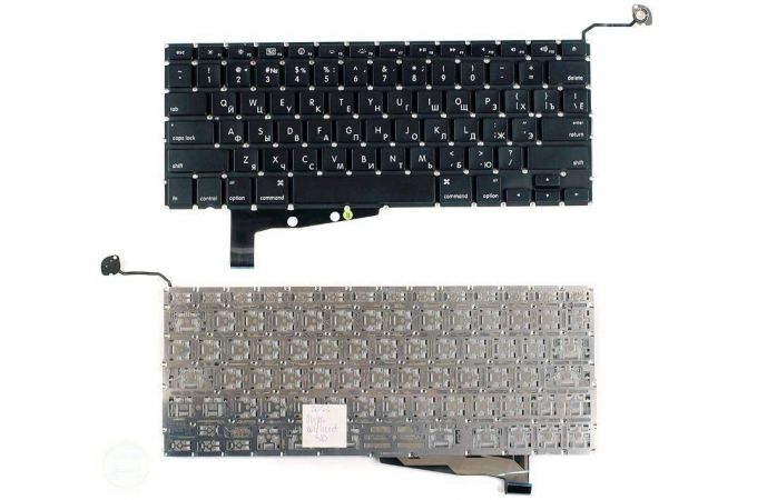 Клавиатура для ноутбука Apple A1286 без SD плоский ENTER