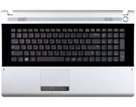 Клавиатура для ноутбука Samsung RV711 серая топ-панель