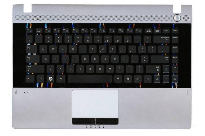 Клавиатура для ноутбука Samsung RC410 топ-панель серая