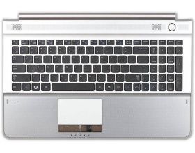 Клавиатура для ноутбука Samsung RC520 топ-панель серебристая