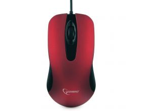 Мышь проводная Gembird MOP-400-R (красный)