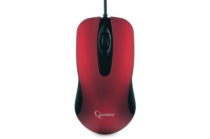 Мышь проводная Gembird MOP-400-R (красный)