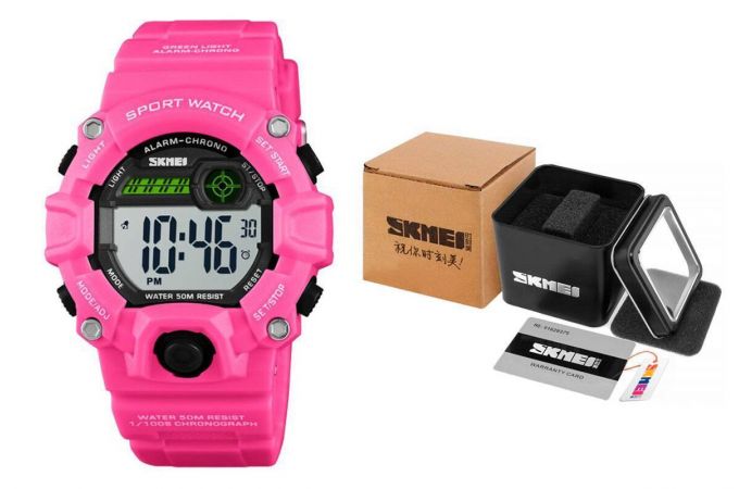 Часы наручные детские Skmei 1484 Розовые
