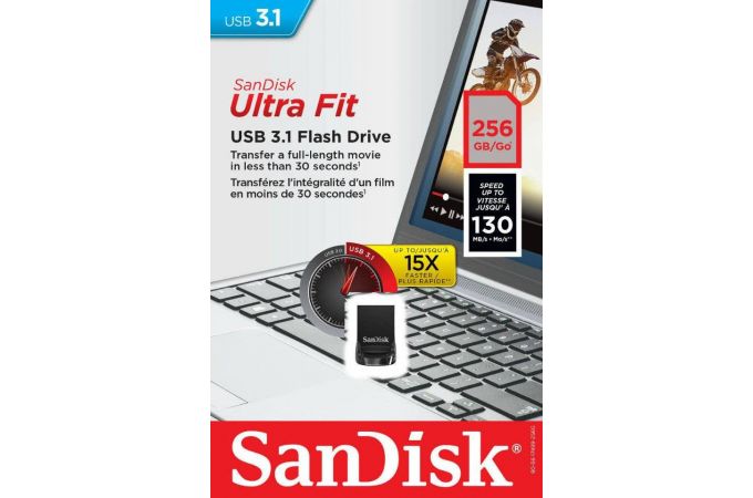 Флешка USB 2.0 SanDisk Cruzer Ultra Fit 256Gb