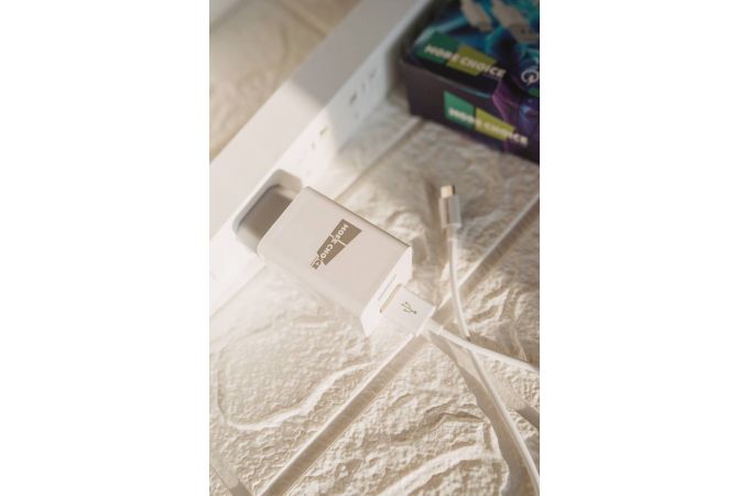 Сетевое зарядное устройство 2USB + кабель MicroUSB More choice NC55QCm 3.0A QC3.0 быстрая зарядка (White)