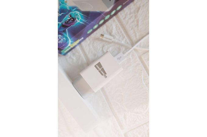 Сетевое зарядное устройство 2USB + кабель MicroUSB More choice NC55QCm 3.0A QC3.0 быстрая зарядка (White)