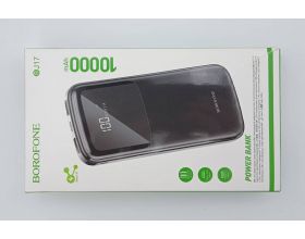 Универсальный дополнительный аккумулятор Power Bank BOROFONE BJ17 Oceanic digital (10000 mAh) (черный) (УЦЕНКА! МЯТАЯ УПАКОВКА)