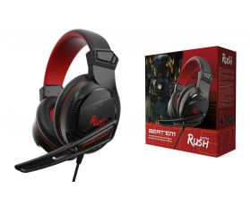 Наушники мониторные проводные с микрофоном Smartbuy RUSH BEAT\'EM SBHG-9620 динамики 40мм (черно-красный)