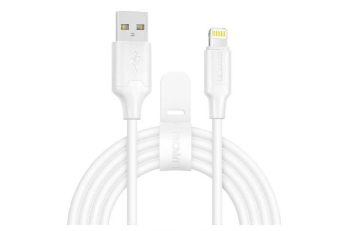 Кабель USB - Lightning Crown (3018L) Apple 8-pin 2A (белый) 2м