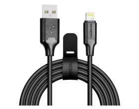 Кабель USB - Lightning Crown (3018L) Apple 8-pin 2A (черный) 2м